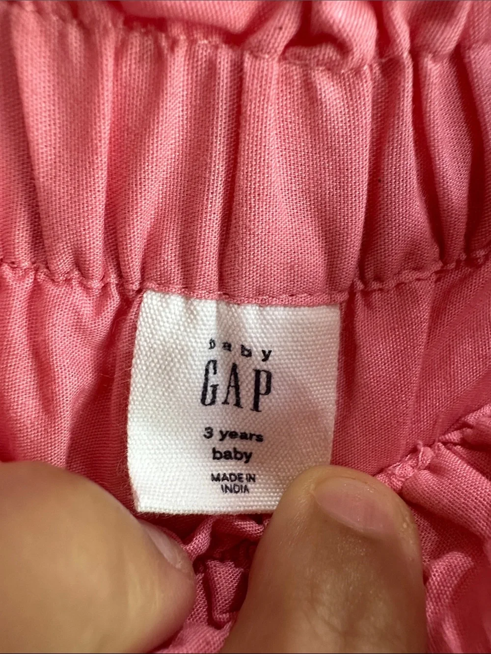NEW GAP Coral Pink Eyelet Hem Midi Skirt size 3